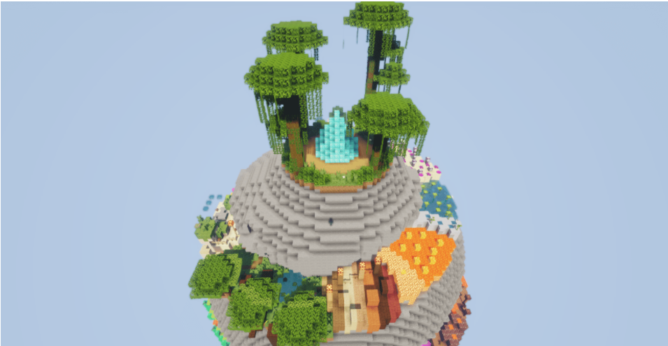 แผนที่ Minecraft Easter Egg Parkour