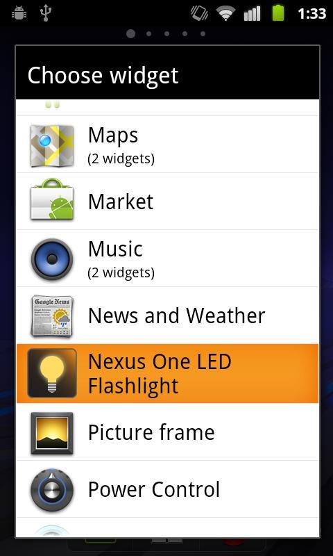 Nexus One LED Flashlight