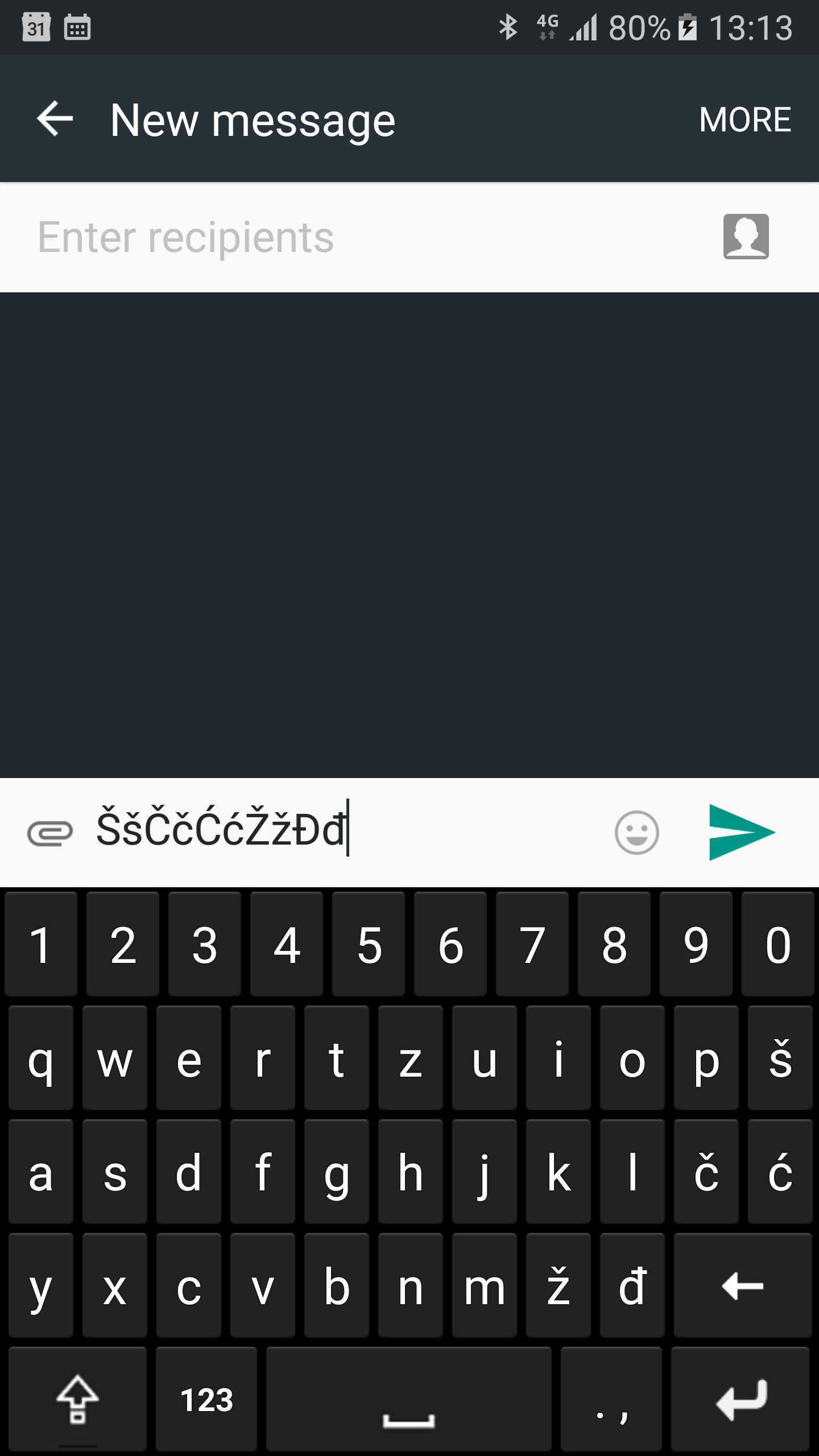 Croatian keyboard