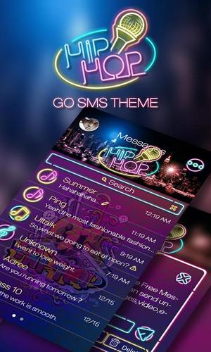 GO SMS PRO HIP HOP THEME