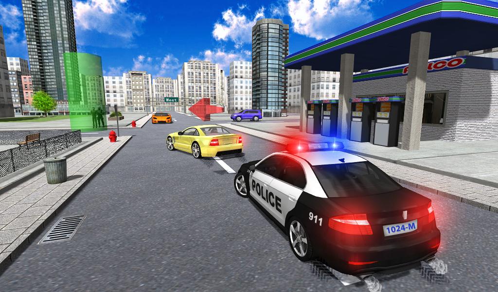 Police Car Driver City