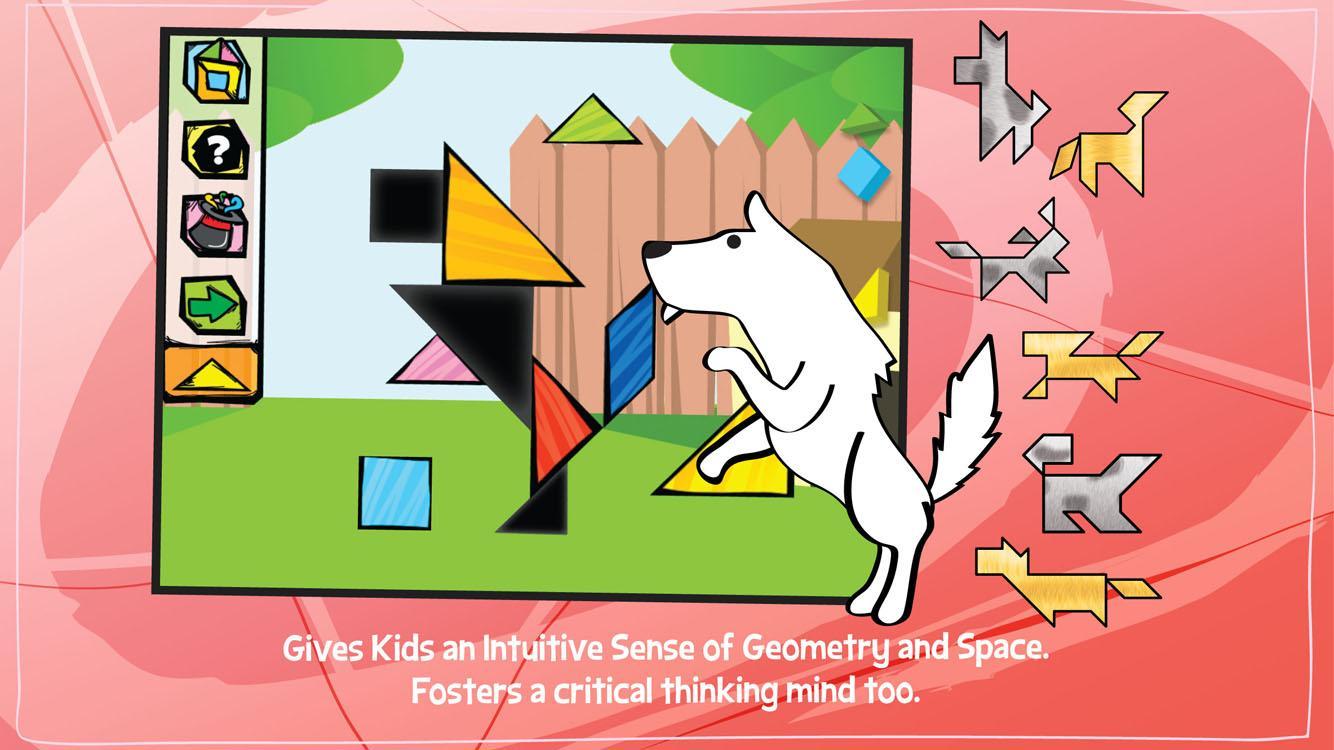 Kids Tangram Puzzles: Dogs