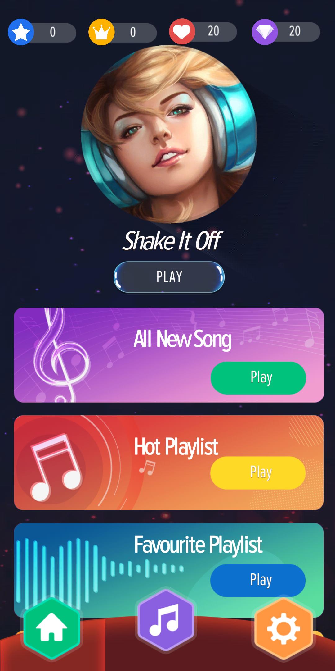 Black White Piano Tiles - US UK Lovely Music