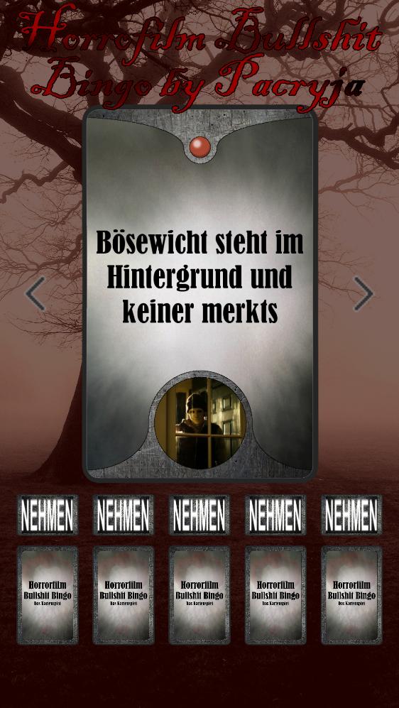 Horror-Film Bingo