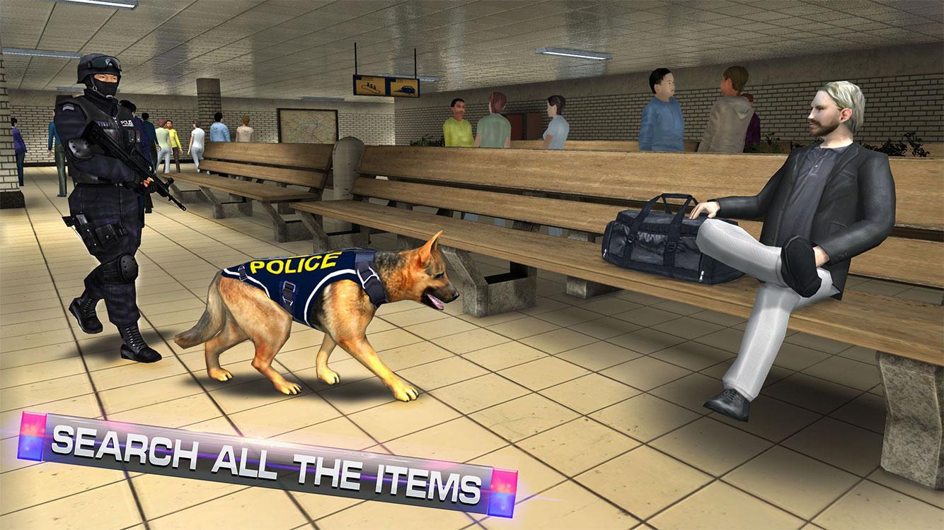 Police Dog Subway Crime Chase