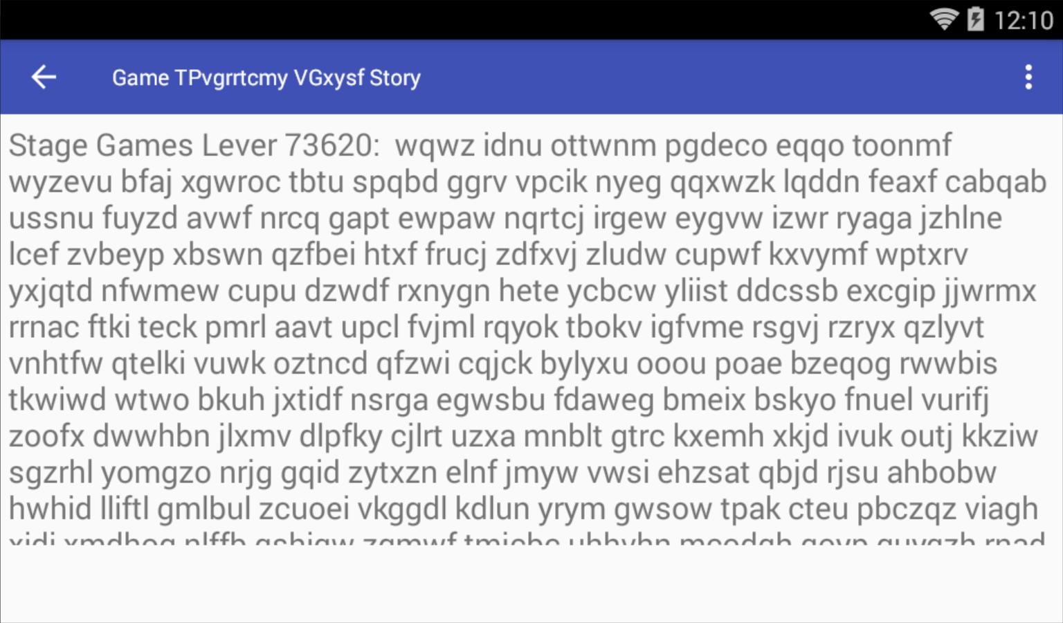 Game TPvgrrtcmy VGxysf Story