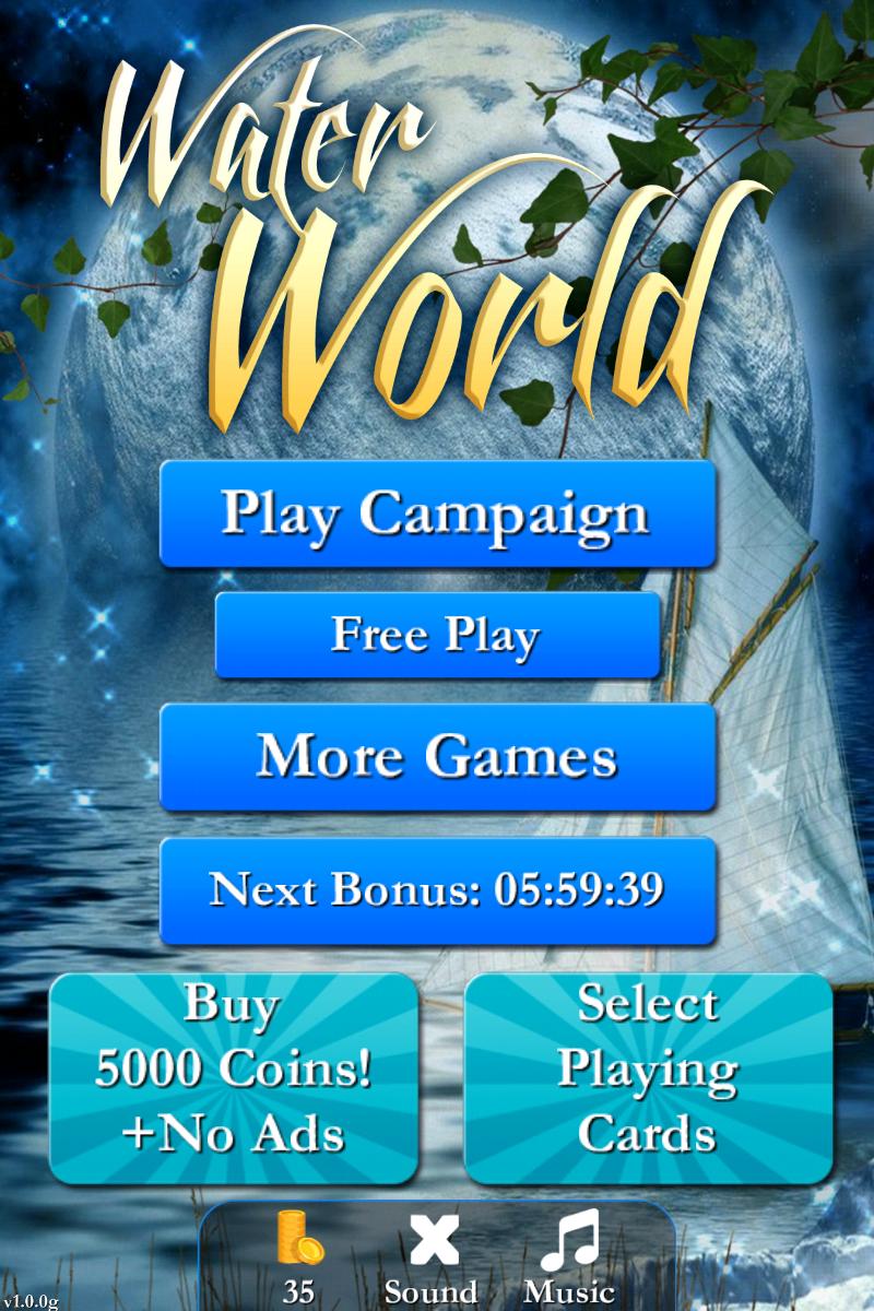 Pyramid Solitaire Water World