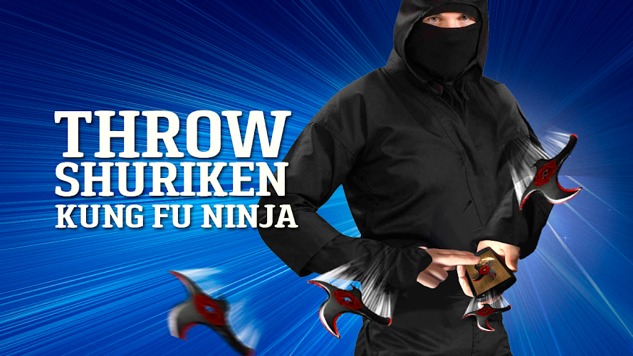 Throw shuriken Kung Fu ninja