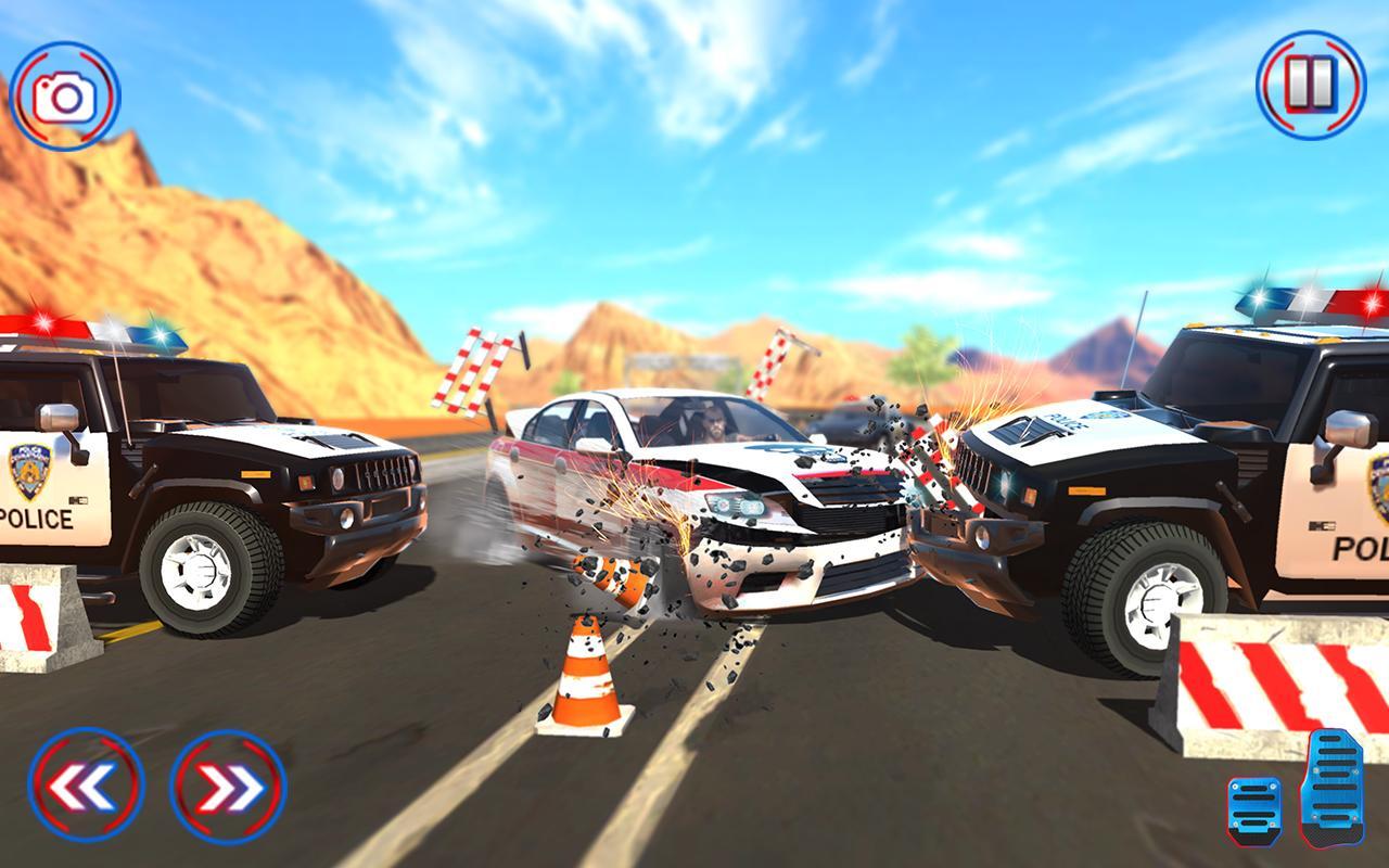 Police Chase Criminal Cars