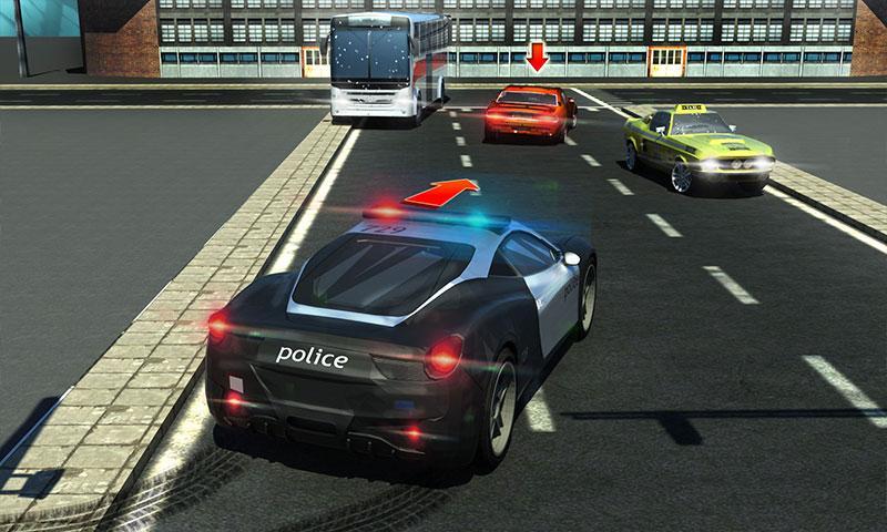 Traffic Police Chase Car Theft